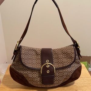 Vintage Brown Coach Shoulder Bag
